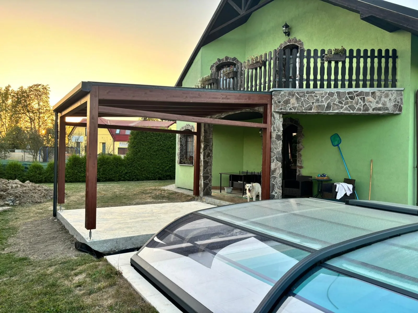 Dřevěný přístřešek BSH – Ostrava